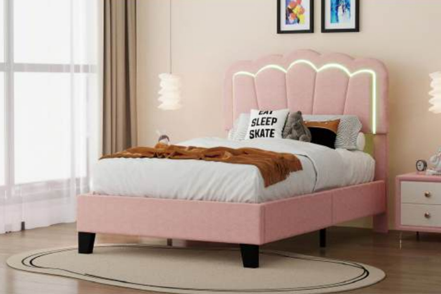 4544-1-3 Tempat Tidur Kelopak Putri Impian untuk Gadis Kecil