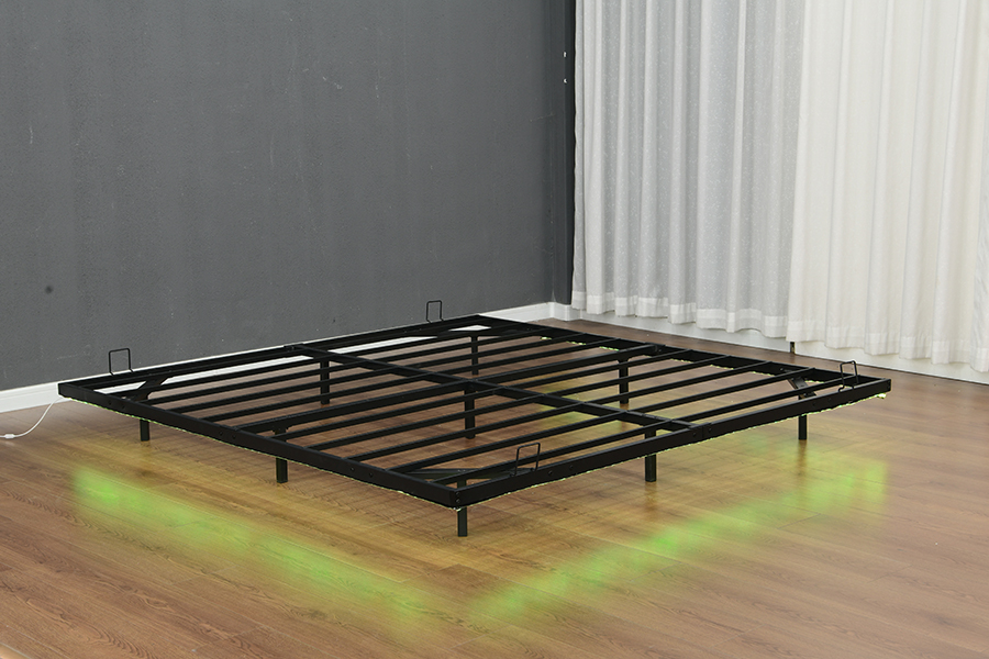 4600 Rangka Tempat Tidur Strip Lampu Logam Mengambang