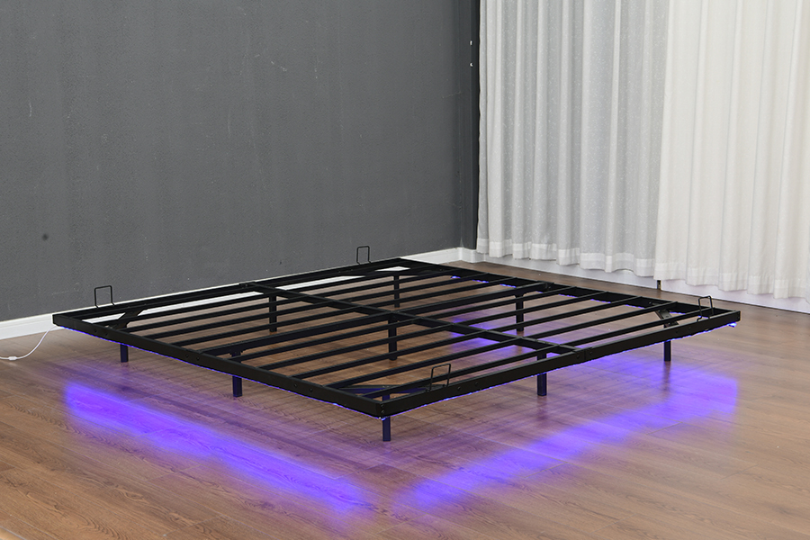 4600 Rangka Tempat Tidur Strip Lampu Logam Mengambang