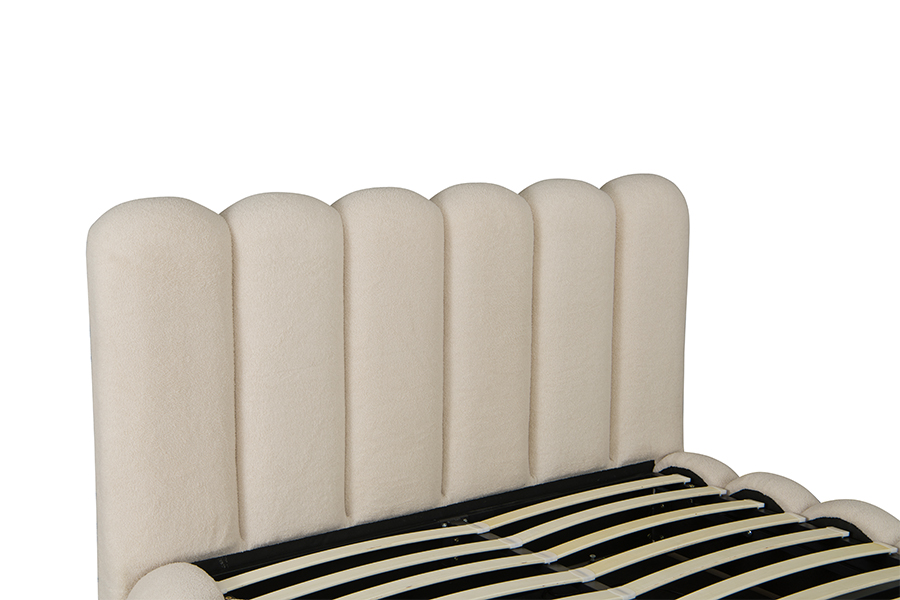 Rangka Tempat Tidur Empuk 3D Berbentuk Kelopak Penyimpanan Laci 4878G