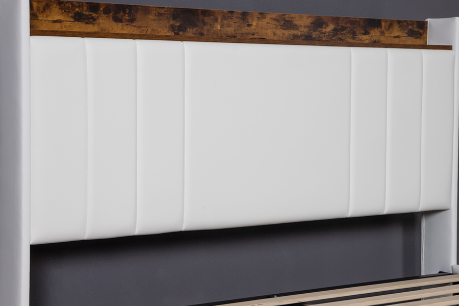 Rangka Tempat Tidur Headboard Terintegrasi Berlapis USB A002-1-3DU