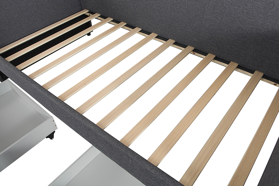 Tempat Tidur Sofa Penyimpanan Linen Katun Ramah Kulit 4271D