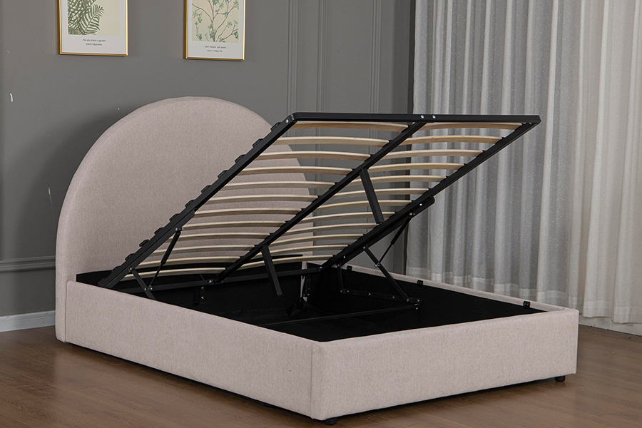 Rangka Tempat Tidur Penyimpanan Berlapis Bahan Ramah Lingkungan 5019G