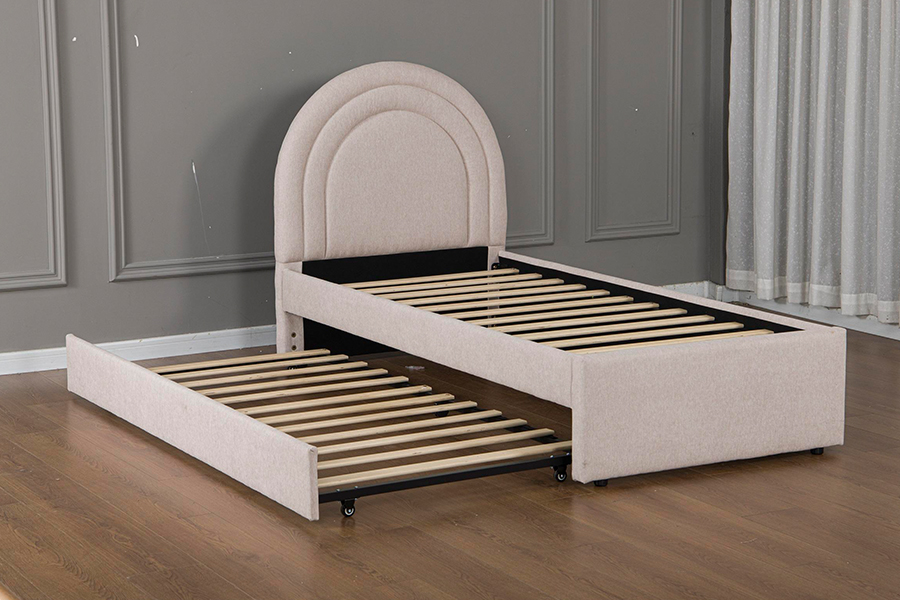 Rangka Tempat Tidur Susun Trundle Headboard Multi-Arch 5021