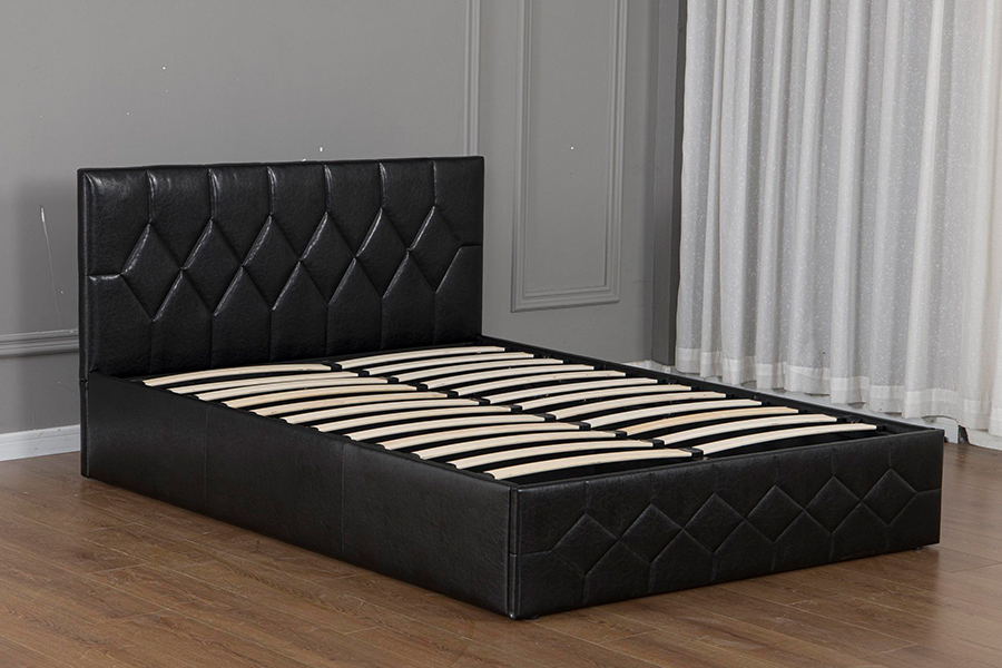 Rangka Tempat Tidur Berlapis USB Tempat Tidur Dapat Disesuaikan Desain Mewah 5031G