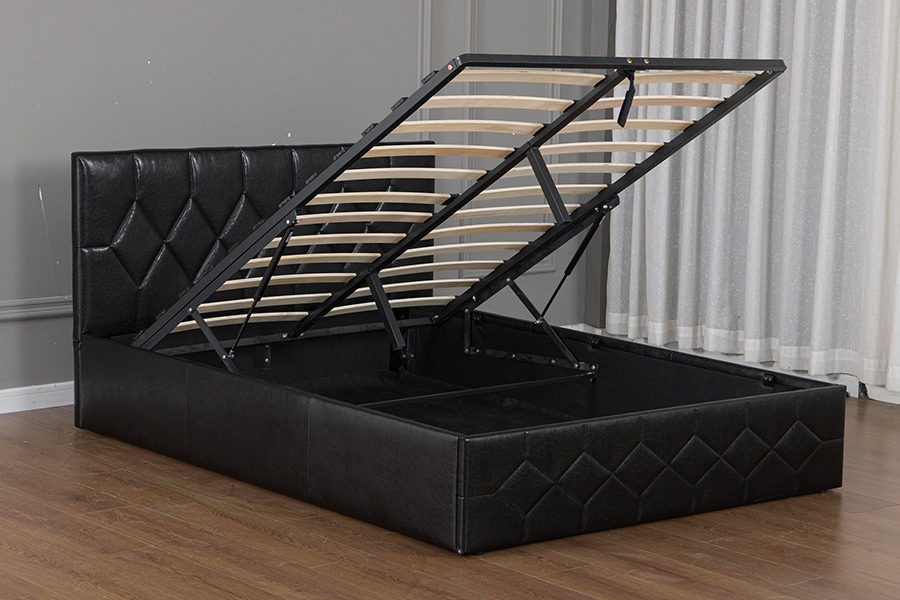 Rangka Tempat Tidur Berlapis USB Tempat Tidur Dapat Disesuaikan Desain Mewah 5031G
