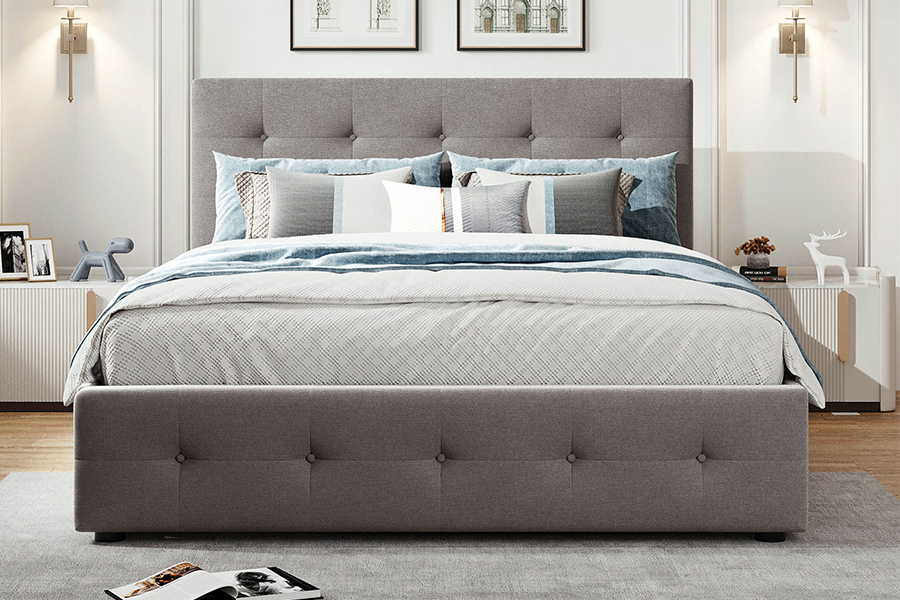 N15 Rangka Tempat Tidur Berlapis Trundle Daya Tahan Ganda yang Dapat Disesuaikan