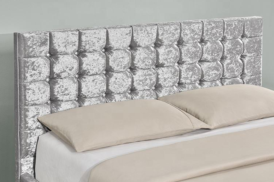 1150 Kain lembut Rangka kayu Tempat Tidur Berlapis