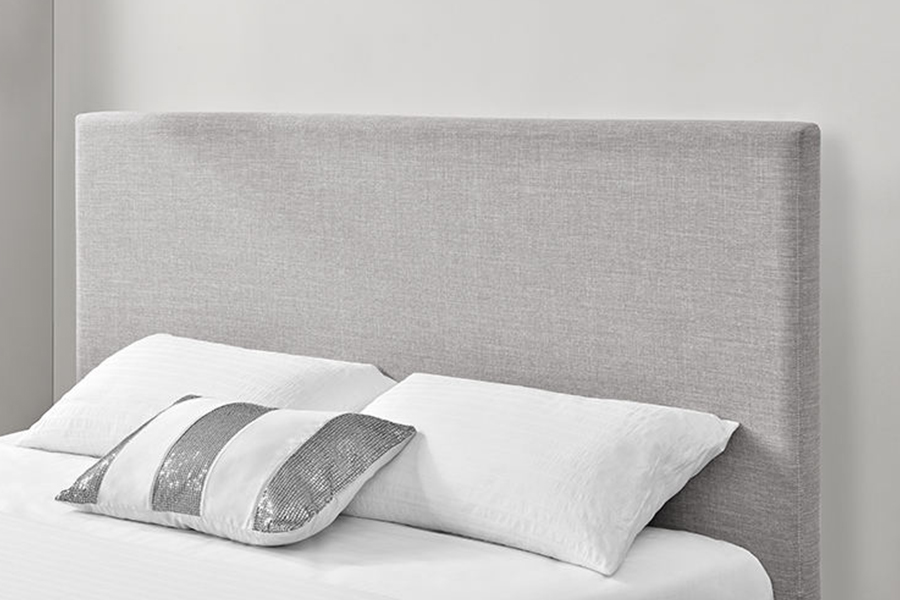 1281 Tempat Tidur Berlapis Headboard Kain Sederhana
