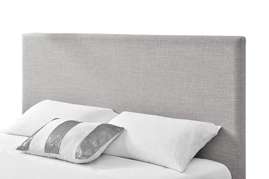 1281 Tempat Tidur Berlapis Headboard Kain Sederhana