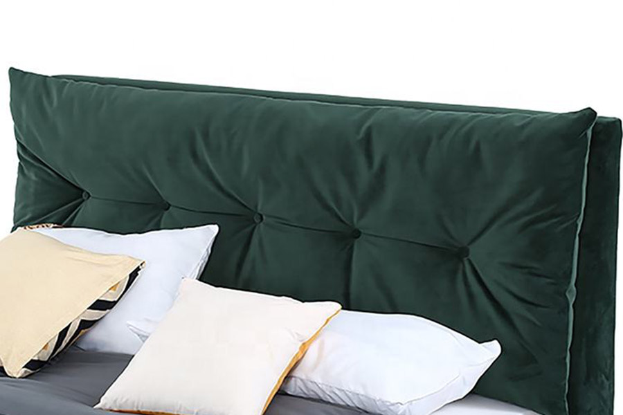 1392 Tempat Tidur Berlapis Kain Beludru Gaya Sederhana Modern