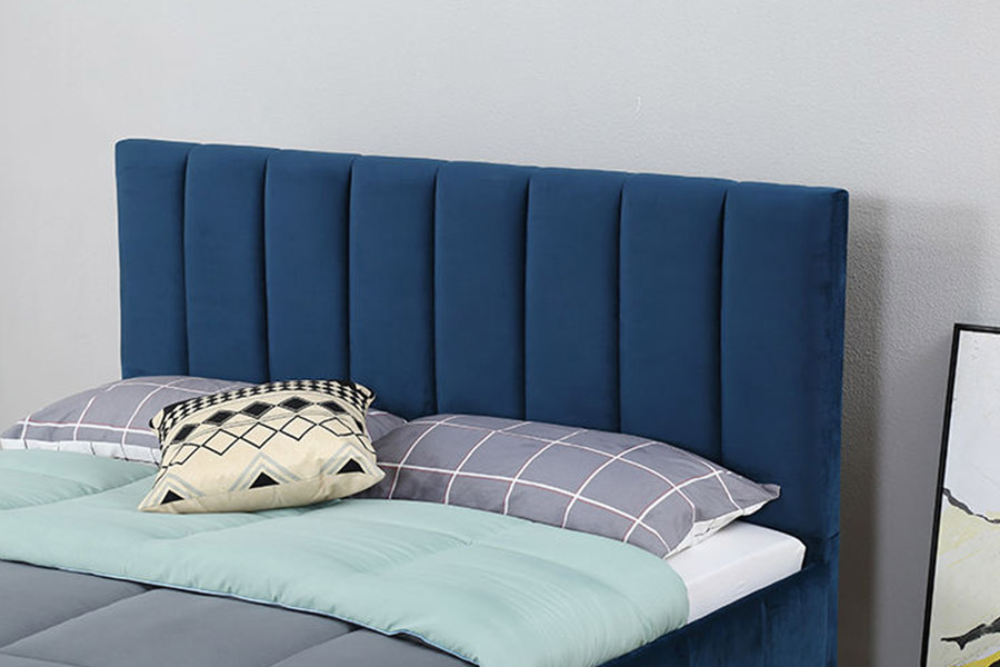 1382 Tempat Tidur Ganda Gaya Modern Tempat Tidur Berlapis Kayu Solid
