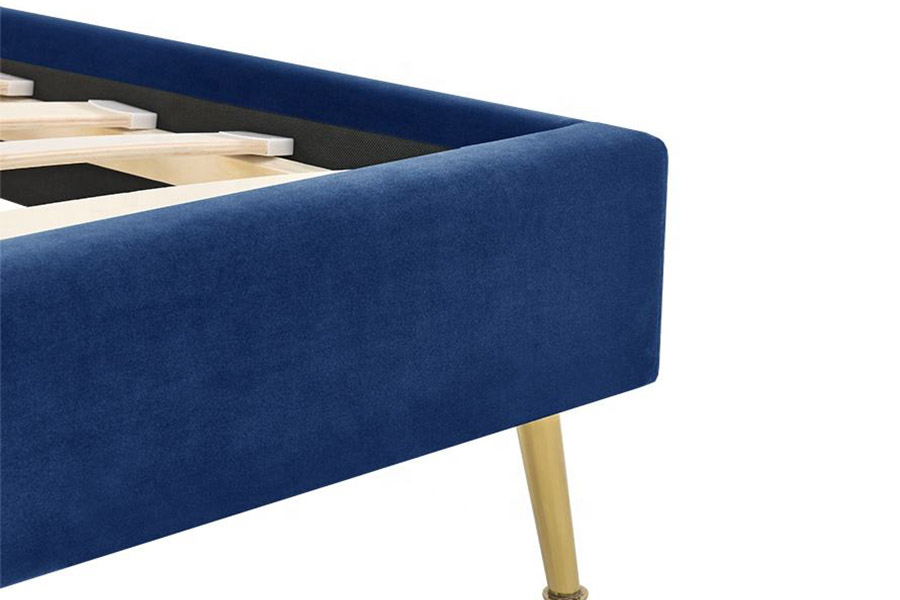 1358 Tempat Tidur Kain Sederhana Elegan Tempat Tidur Berlapis