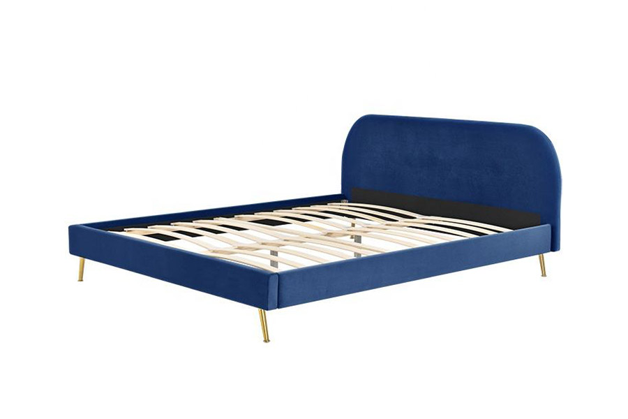 1358 Tempat Tidur Kain Sederhana Elegan Tempat Tidur Berlapis