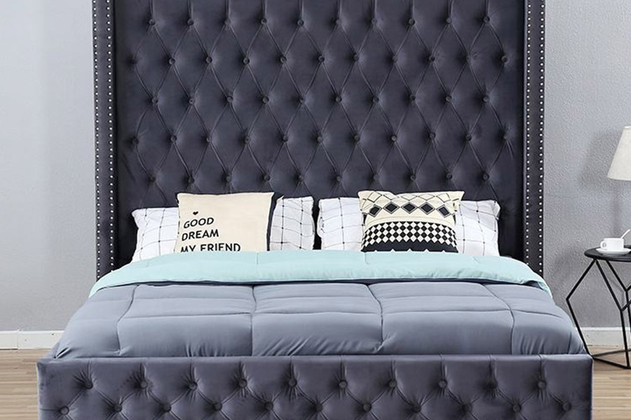 1351 Tempat Tidur Berlapis Berlapis Desain Mewah Modern