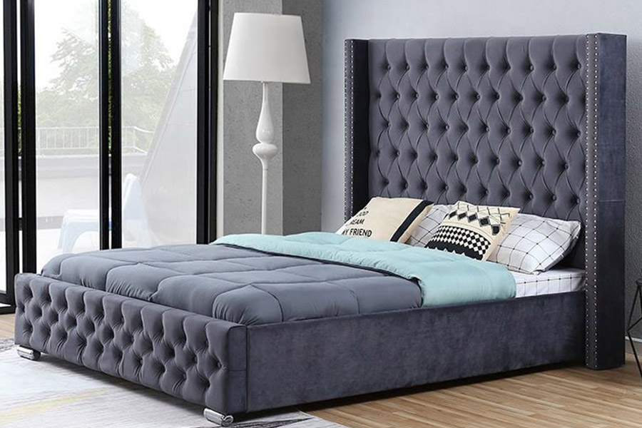 1351 Tempat Tidur Berlapis Berlapis Desain Mewah Modern