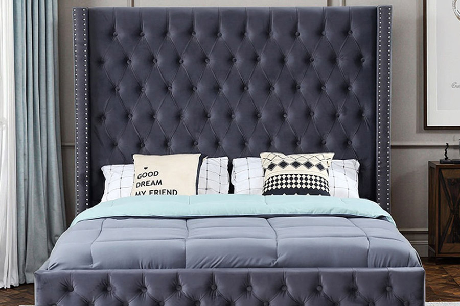 1351 Tempat Tidur Berlapis Berlapis Desain Mewah Modern