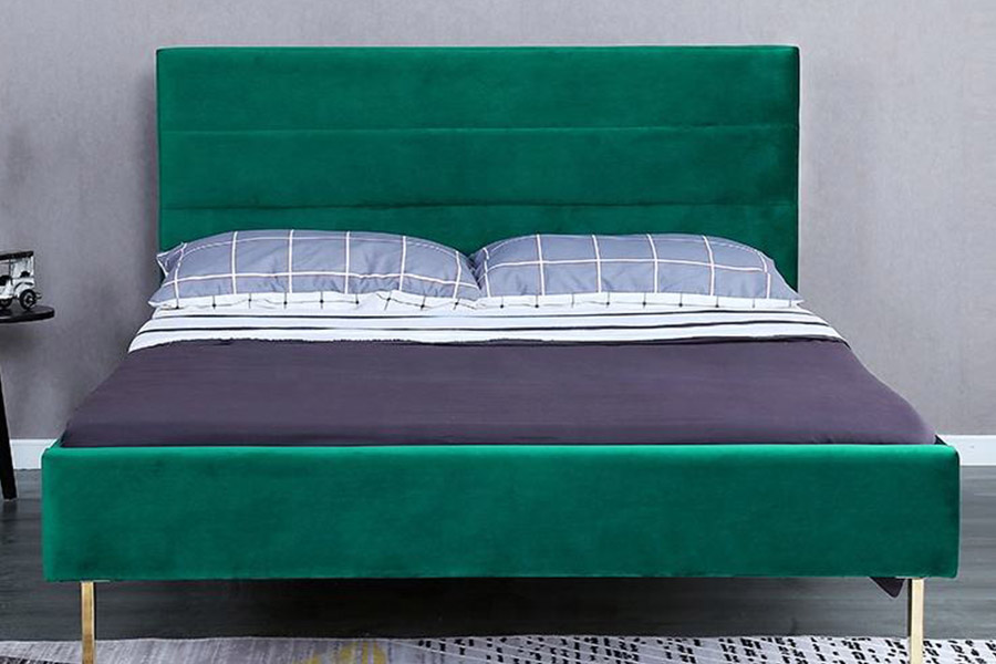 1347 Tempat Tidur King Mewah Desain Modern Tempat Tidur Berlapis