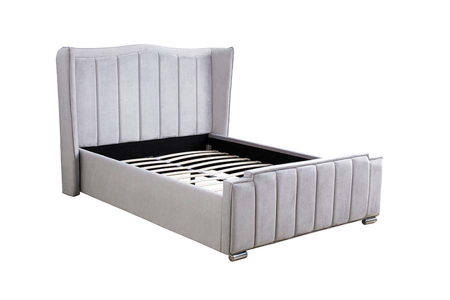 Tempat Tidur Berlapis Beludru Berkualitas 1562