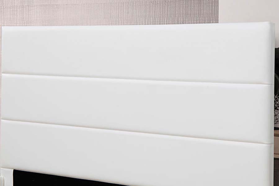 Tempat Tidur Berlapis Panel Headboard Blok Persegi 1639