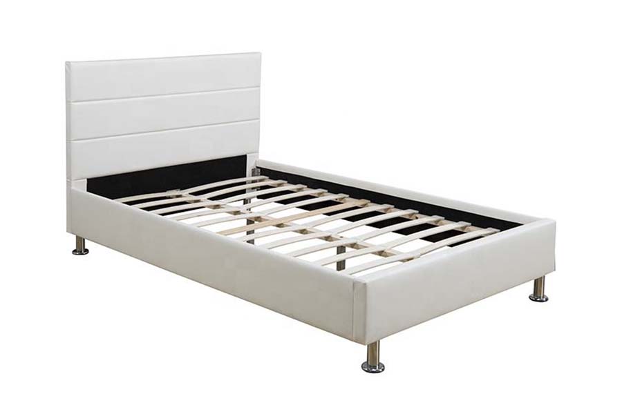Tempat Tidur Berlapis Panel Headboard Blok Persegi 1639