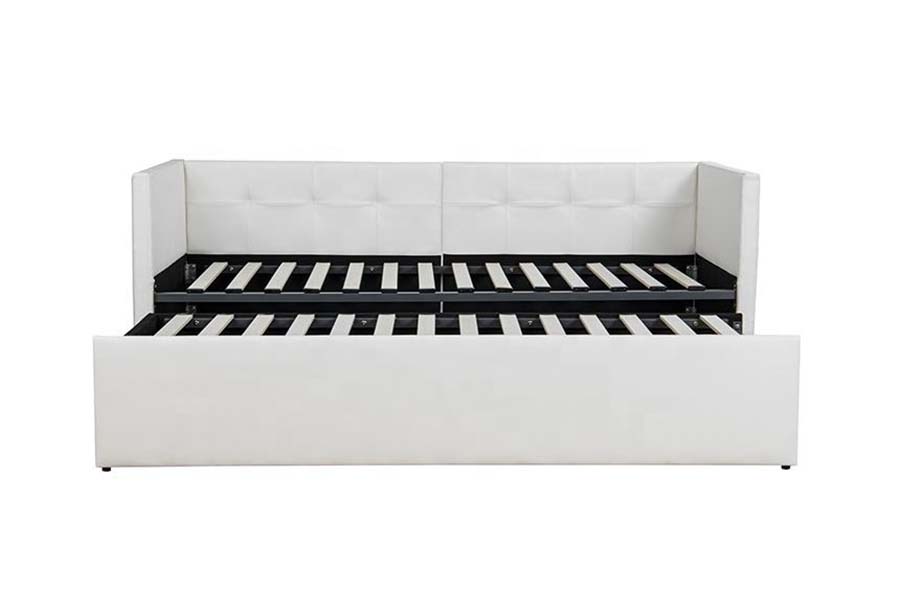 1637 Tempat tidur Sofa Kulit Lembut Trundle