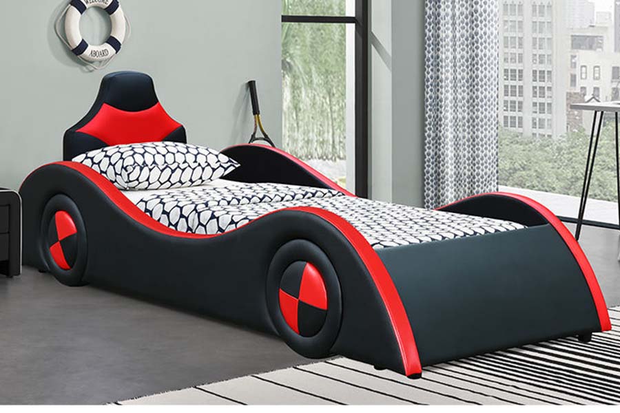 1510 Tempat Tidur Kulit Tempat Tidur Mobil Bentuk Keren untuk Anak