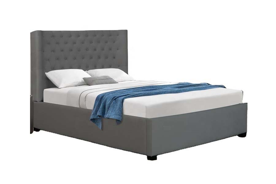 Tempat Tidur Headboard 1500 Kancing Tempat Tidur Kain Tempat Tidur Berlapis