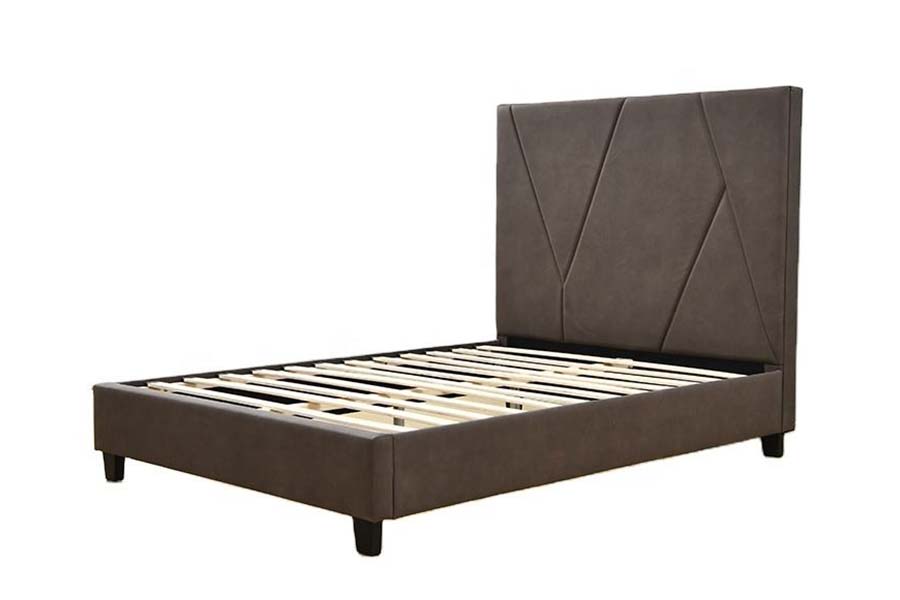 1615 Tempat Tidur Kulit Ukuran Single Tempat Tidur Berlapis