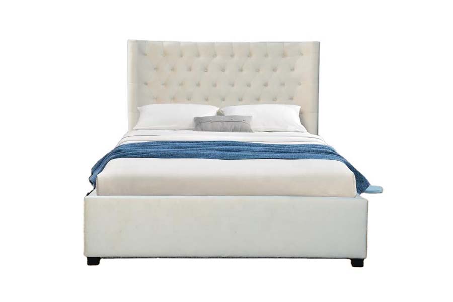Tempat Tidur Headboard 1500 Kancing Tempat Tidur Kain Tempat Tidur Berlapis