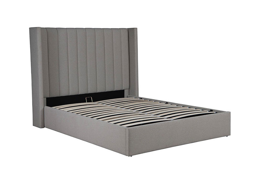 4242 Rangka Tempat Tidur Berlapis Penyimpanan Angkat Kain Linen