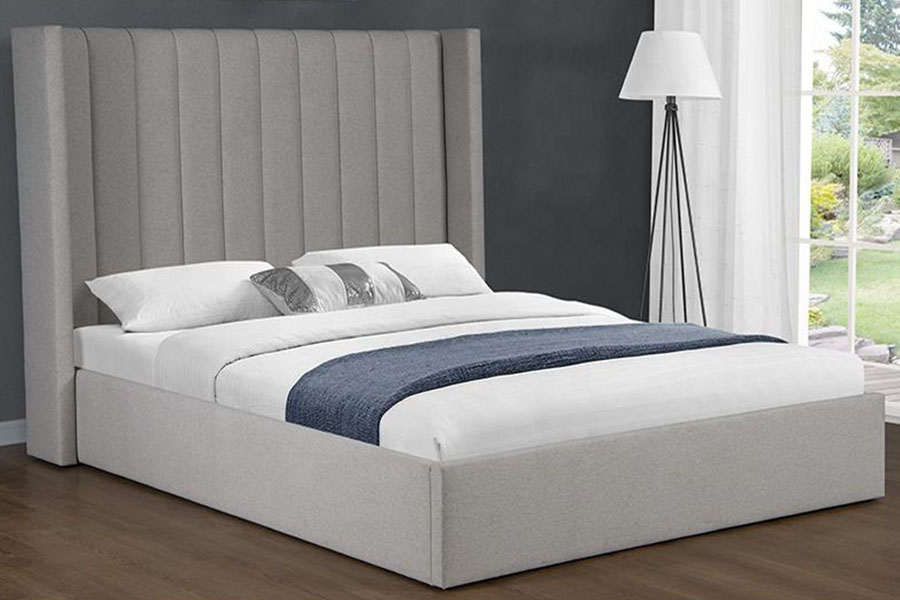 4242 Rangka Tempat Tidur Berlapis Penyimpanan Angkat Kain Linen