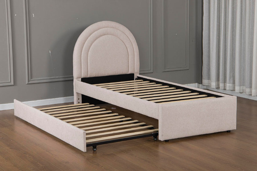 5021 Tempat Tidur Sofa Daybed Tarik Trundle Multi-Lengkungan