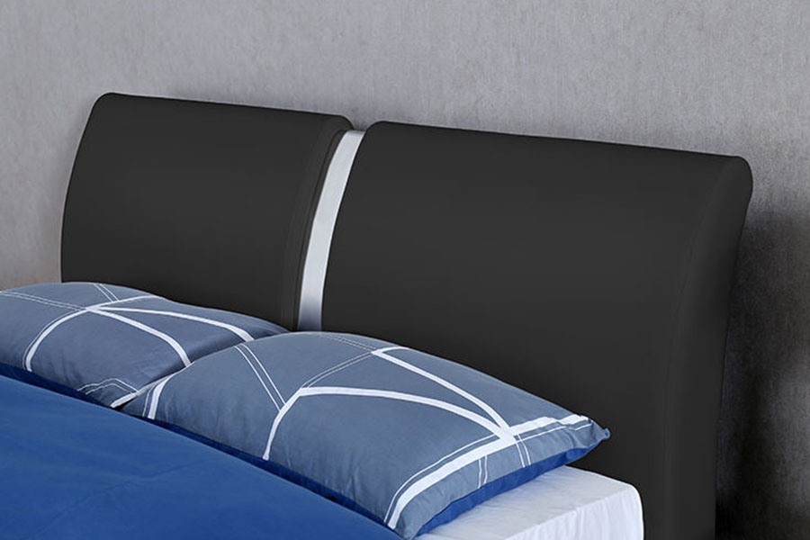 Rangka Tempat Tidur Berlapis Penyimpanan Kamar Tidur Ottoman Kulit Imitasi Multi Ukuran 1285G