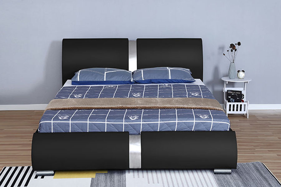 Rangka Tempat Tidur Berlapis Penyimpanan Kamar Tidur Ottoman Kulit Imitasi Multi Ukuran 1285G