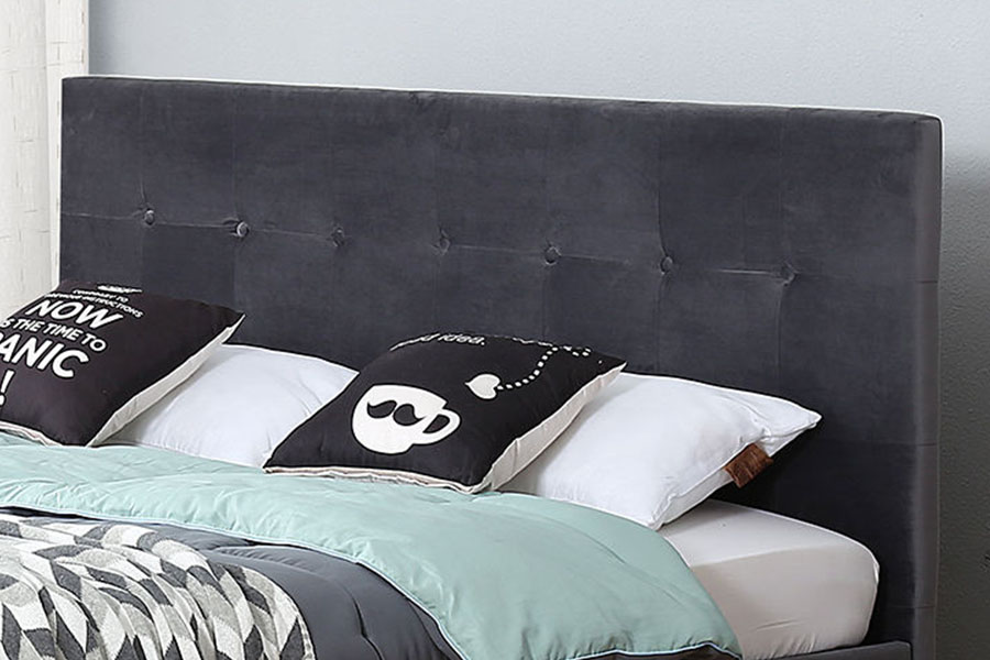 Rangka Tempat Tidur Queen Pengangkat Hidraulik Kulit Hemat Ruang Berumbai 1274G